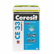 Затирка для узких швов (1-6мм) Ceresit CE 33 темно-коричневая №58, 25 кг