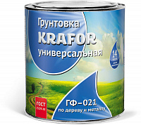 Грунт ГФ-021 серый 20 кг "KRAFOR"