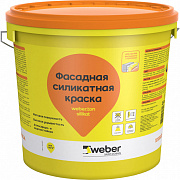Краска фасадная силикатная Vetonit weber.ton silikat 100А, 25кг