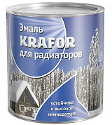 Эмаль для радиаторов KRAFOR белая, 0,9кг