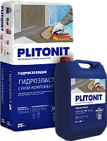 Гидроизоляция двухкомпонентная PLITONIT ГидроЭласт 2К (сух), 25кг